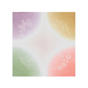 【送料無料】 【紙箱入】 風呂敷 ふろしき 絹 正絹 ちりめん 縮緬 四君子 45cm 風呂敷専門店 宮井 定番 老舗 進物 ギフト 内祝 御祝 お祝い フォーマル 友禅 職人 日本製 国産