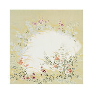 【送料無料＋紙箱付】 絹のふろしき 秋草百華68cm 風呂敷専門店・唐草屋
