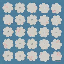 風呂敷 ふろしき 綿 50cm チーフ コトイマ ハナトリ(青) お弁当 ペットボトル ティッシュ ギフト プレゼント 風呂敷専門店 唐草屋 宮井 定番 日本製 国産 風呂敷専門店