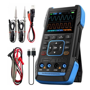 2C23T 3-in-1�n���h�w���h�E�I�V���X�R�[�v�E�}���`���[�^ �g�����W�X�^�e�X�^�[ 2�`���l�� 10 MHz�ш敝 50 MSa/s�T���v�����O�E���[�g�A10 000�J�E���g �d�� �d�� �Ód�e�� ��R �_�C�I�[�h�E�e�X