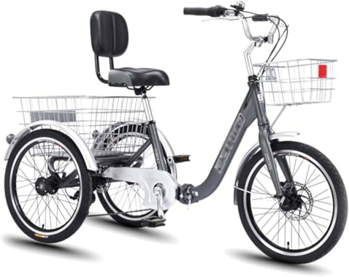 楽天市場】14インチ三輪自転車 高齢者用 三輪クルーザーバイク リ座席 