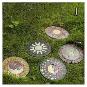 踏み石 4pcs 飛び石 庭の装飾 暗闇で光る 樹脂タイル 敷石 平板 おしゃれ ステップストーン 屋外用踏み石 装飾ストーン 美しい芝生/庭の石 ガーデニング 庭石 石畳 全天候型 歩道 足石 庭/ショ