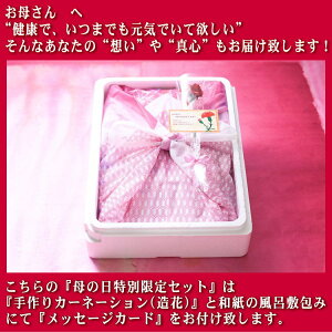 カーネーションもセットにした、母の日限定セット