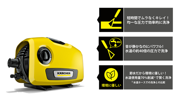 楽天市場】K 2 サイレント 高圧洗浄機 : ケルヒャー公式 楽天市場店