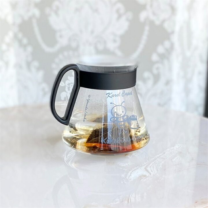 楽天市場】ティーポット バジー かわいい 600ml 春 耐熱ガラス カレル 