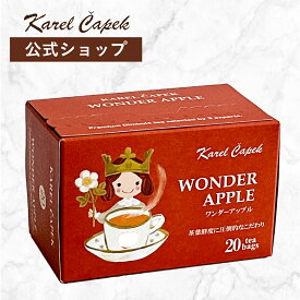 アップルティー 箱入り 20枚入り りんご 紅茶 おすすめ 個包装 アイスティー サイダー出し 気軽 新発売 無糖 ティーバッグ 紅茶専門店 カレルチャペック デイリーシリーズ20p