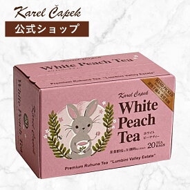 【カレルチャペック公式】 ホワイトピーチティー ティーバッグ （20枚） │ 個包装 ピーチティー フレーバーティー 紅茶 春 プチギフト おすすめ ティーバッグ 紅茶専門店 │カレルチャペック デイリーシリーズ アールグレイ