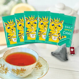 【ポスト投函】 スパイスチャイ 個包装 ティーバッグ（5枚）│ チャイティー シナモン カルダモン ジンジャー ブラックペッパー 気軽 おためし おすすめ ティーバッグ 贈り物 プチギフト 紅茶専門店 │ カレルチャペック ティーバッグ5p