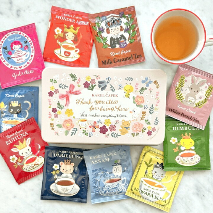 楽天市場】【定番紅茶ギフト】ギフト缶 ティーバッグ10枚 │ラッピング 