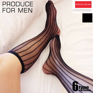 PRODUCE FOR MEN/�v���f���[�X�t�H�[���� �V�[�X���[�C�� �G���� �X�g���C�v �w�����{�[���@�n�C�\�b�N�X �Ԗڃ��b�V�� �i�q�� �n�C�\�b�N�X �C�� �\�b�N�X