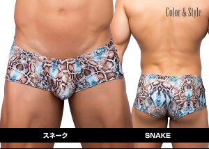 JoeSnyder/ジョーシュナイダープリントパターンフロントもっこりショートボクサーパンツ【バルジシリーズ(フロントがもっこりするタイプ)】
