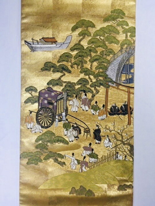 楽天市場】817-[お仕立て付き] 袋帯 梅垣織物謹製 「住吉祭礼文」六通  