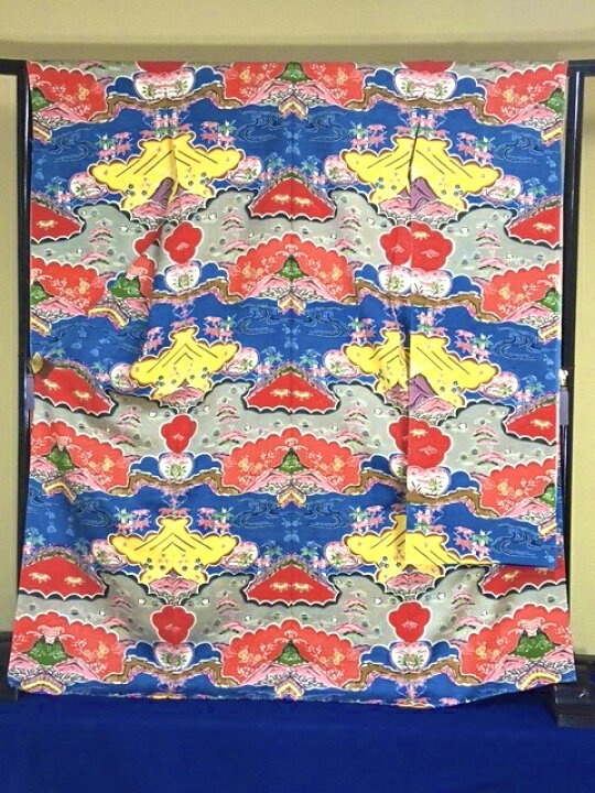 楽天市場】751 振り袖 本紅型 振袖 城間栄順 新品 未仕立て品 沖縄琉球 