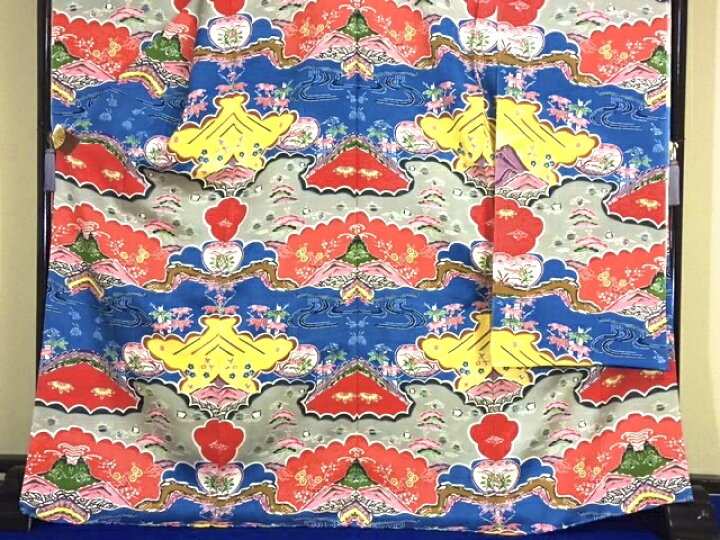 楽天市場】751 振り袖 本紅型 振袖 城間栄順 新品 未仕立て品 沖縄琉球 