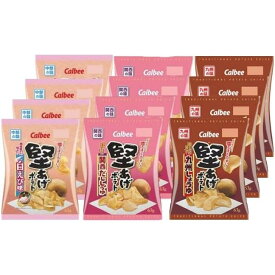 カルビー 堅あげポテト 九州しょうゆ味・関西だししょうゆ味・白えび味 3種×4袋 計12袋 地域限定 アソート セット 九州限定 関西限定 中部限定