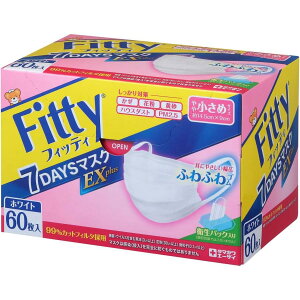 �}�X�N �t�B�b�e�B FITTY 7DAYS EX�v���X ��⏬���� 60�� �z���C�g