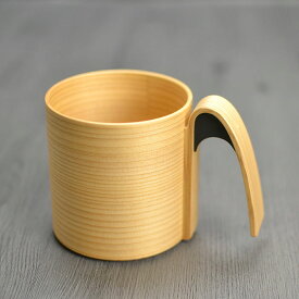 【クーポン配布中】 曲げわっぱ マグカップ 330cc 黒 マグカップ Mug cup 単品 日本製 国産 秋田杉 大館工芸社 おしゃれ 箱入り 国産曲げ まげ わっぱ マゲワッパ 大舘 新生活 母の日