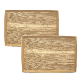 トレー 木製 ナチュラルトレー 胴張 お盆 大 40×27cm おしゃれ 北欧 カフェ トレイ 木のトレー 膳 盆 会席膳 ランチョンマット キッチン 和風 洋風 スタッキング トレー 重ねやすい 重なる