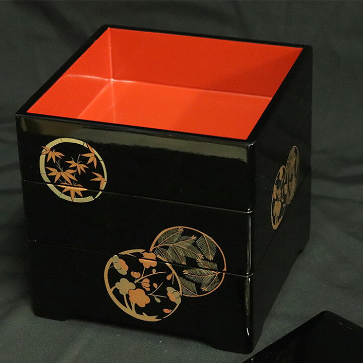 楽天市場】【SALE期間最大P37倍】 重箱 3段 日本製 国産 会津漆器 6.0 