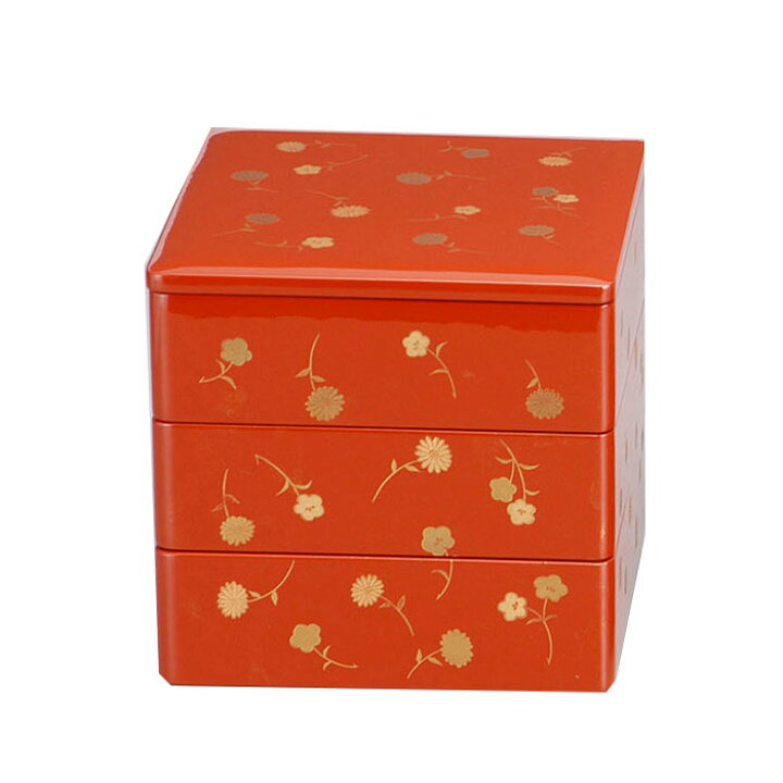 楽天市場】【全品P3倍+クーポン配布中】 重箱 3段 日本製 会津漆器 5.5 