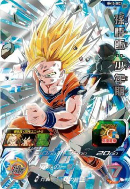 楽天市場】スーパードラゴンボールヒーローズ BM12-SEC3 UR 孫悟飯 