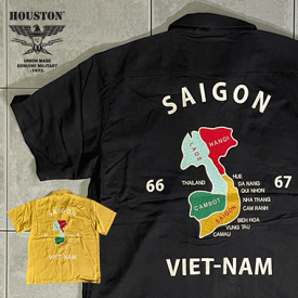 HOUSTON SOUVENIR SHIRT(VIETNAM) ベトナム レーヨン 2color