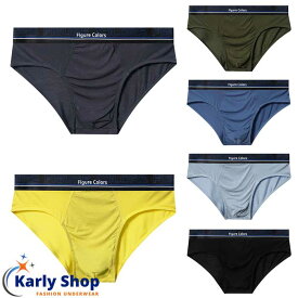 Karly Shop メンズブリーフ 前閉じ 立体縫製 二重生地 ビキニブリーフ ショーツ シンプル かっこいい 蒸れない fcj47