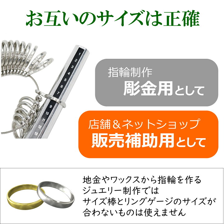 楽天市場】指輪 計測＆変形直し 彫金 工具 5点セット リングゲージ 