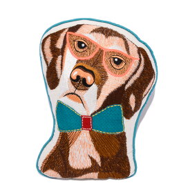 クッション 犬型 【ドギーコレクション】 レトリバー 刺繍 犬柄 犬雑貨 アニマル おしゃれ かわいい