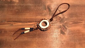 鹿角カブラチャーム　青　ブルー　鹿角　鹿の角　アクセサリー　チャーム　お守り　ハンドメイド