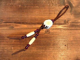 鹿角チャーム　紫　パープル　鹿角　鹿の角　アクセサリー　チャーム　お守り　ハンドメイド