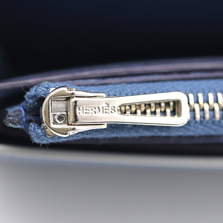 楽天市場】エルメス HERMES パッサンロング 長財布 ブルーアガット  