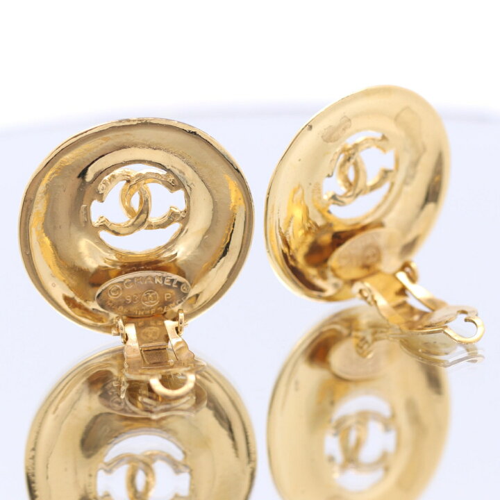 楽天市場】【動画有】シャネル CHANEL ココマーク サークル イヤリング 