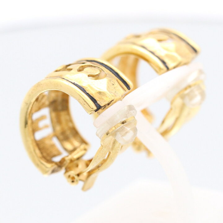 楽天市場】【動画有】シャネル CHANEL ハーフフープ イヤリング 