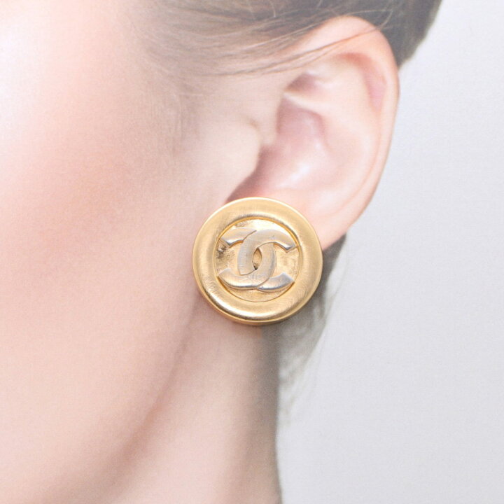 楽天市場】【動画有】シャネル CHANEL ココマーク サークル イヤリング 