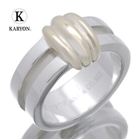 【ギフト品質】ティファニー Tiffany&co リング 指輪 グルーブドウィズ3ロウ シルバー Ag925 イエローゴールド 18金 K18YG コンビ レディース 女性 彼女 妻 メンズ 男性 彼氏 誕生日 記念日 プレゼント ギフト 20代 30代 40代 50代 【動画】【中古】