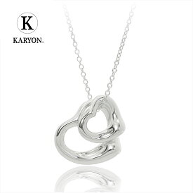 【ギフト品質】ティファニー Tiffany&co ネックレス ダブル オープンハート ペンダント 11mm 16mm エルサペレッティ シルバー Ag925 レディース 女性 彼女 妻 誕生日 記念日 プレゼント ギフト 20代 30代 40代 50代 【動画】【中古】