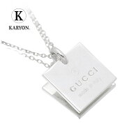 【ギフト品質】グッチ GUCCI ネックレス トレードマーク スクエア ペンダント シルバー Ag925 223869 J84…