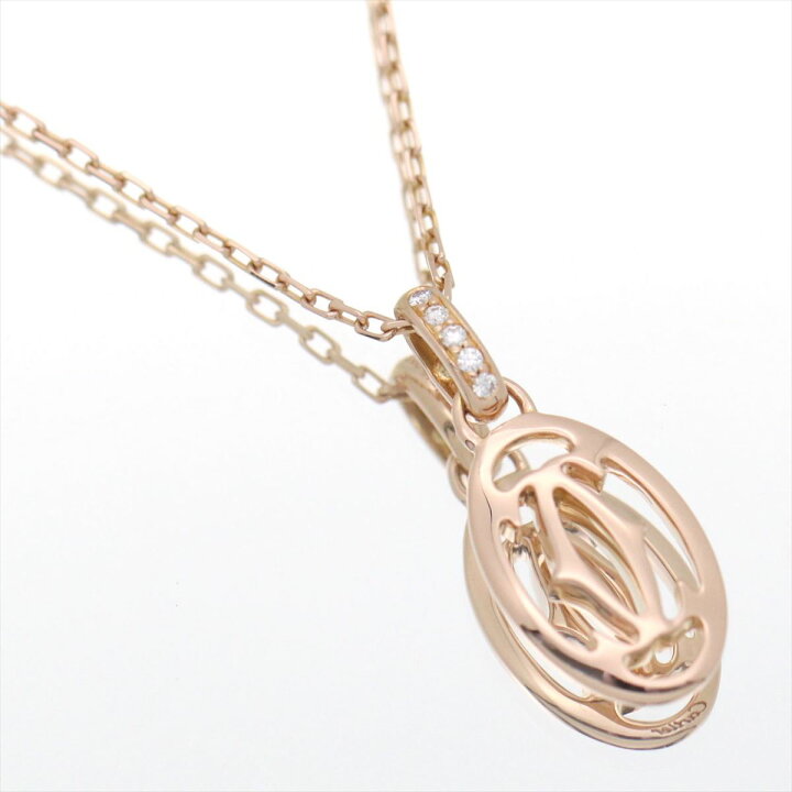 楽天市場】【ギフト品質】カルティエ Cartier ネックレス ドゥーブルC 