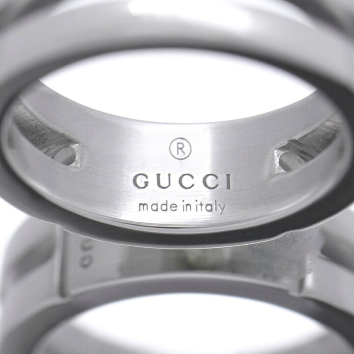 楽天市場】【ギフト品質】グッチ GUCCI リング 指輪 ロゴ プレート 