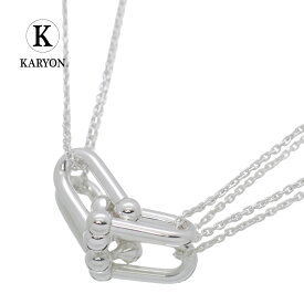 【ギフト品質】ティファニー Tiffany&co ハードウェア ラージ ダブル リンク ペンダント ネックレス 63104337 シルバー Ag925 レディース 女性 彼女 妻 誕生日 記念日 プレゼント ギフト 20代 30代 40代 50代 【動画】【中古】