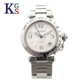 【ギフト品質】カルティエ Cartier 腕時計 パシャC メリディアン GMT シルバー文字盤 ステンレススチール 自動巻き W31029M7 誕生日 記念日 プレゼント ギフト 20代 30代 40代 50代【動画】【中古】