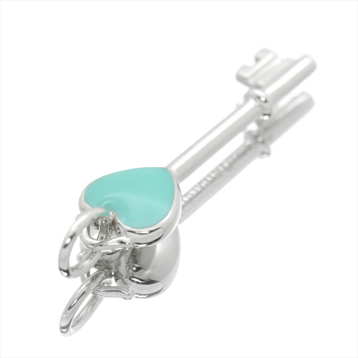 Tiffany&Co ティファニー ブルー エナメル ハート キー ネックレス 