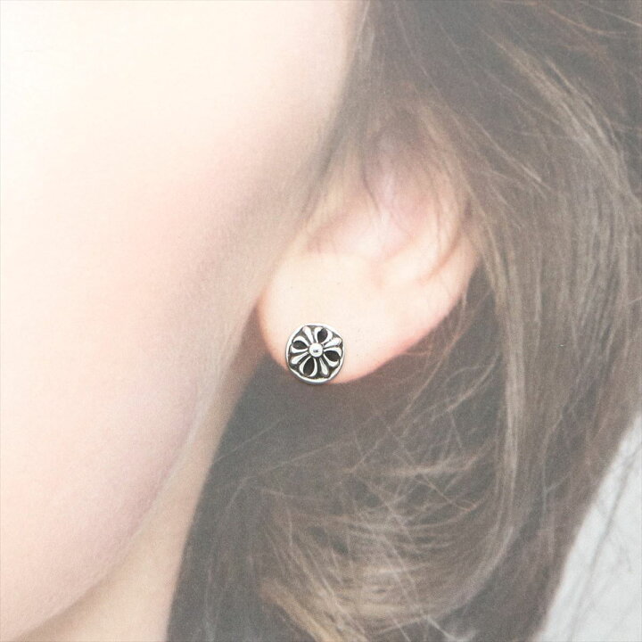 クロムハーツCHROMEHEARTS クロスボールピアス片耳用 - ピアス(片耳用)