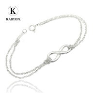 【ギフト品質】ティファニー Tiffany&Co ブレスレット ティファニー インフィニティ ダブルチェーン シル…