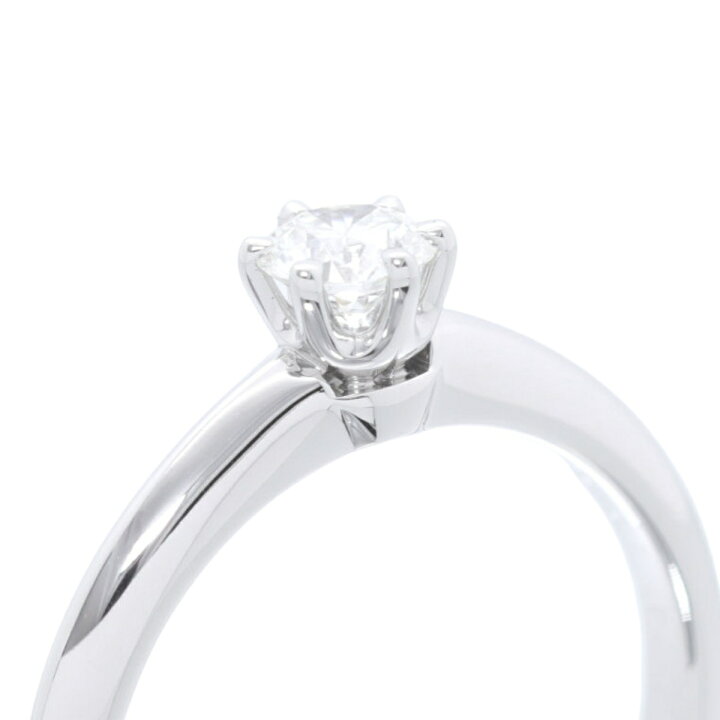 ティファニー ダイヤ ソリティア リング 5号 0.21ct 立爪 PT950 