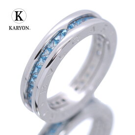 【ギフト品質】ブルガリ BVLGARI リング 指輪 ビーゼロワン ホワイトゴールド 18金 K18WG ブルートパーズ レディース 女性 彼女 妻 メンズ 男性 彼氏 誕生日 記念日 プレゼント ギフト 20代 30代 40代 50代 【動画】【中古】