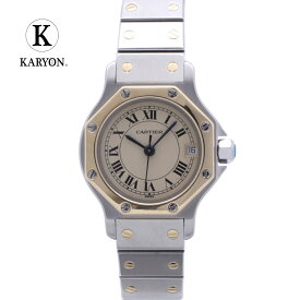 【ギフト品質】カルティエ Cartier サントスオクタゴンSM ステンレススチール×K18YG クォーツ W2001683 腕時計 レディース レディース 女性 彼女 妻 レディース 女性 彼女 妻 誕生日 記念日 プレゼント ギフト 20代 30代 40代 50代 【中古】