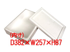 発泡スチロール 発砲スチロール 箱 容器 釣り 【発泡スチロールBOX(中)-12P KS-12P】保温 宅配便　100サイズ 保冷 クーラーボックス BBQ 省エネ エコ 節電 アレンジ プランター 梱包資材 野菜栽培 382mm × 257mm × 87mm 9L