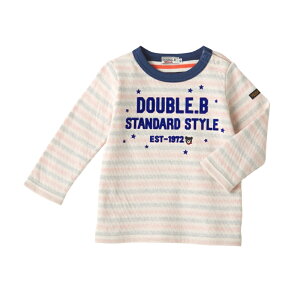 ミキハウス ダブルb アウトレット 長袖Tシャツ 80cm 接結 Bくん ベビー服 出産祝い プレゼント 子ども服 正規品 赤ちゃん お出かけ 孫 まご 春用 秋用 冬用 オールシーズン 男の子 女の子 9ヶ月